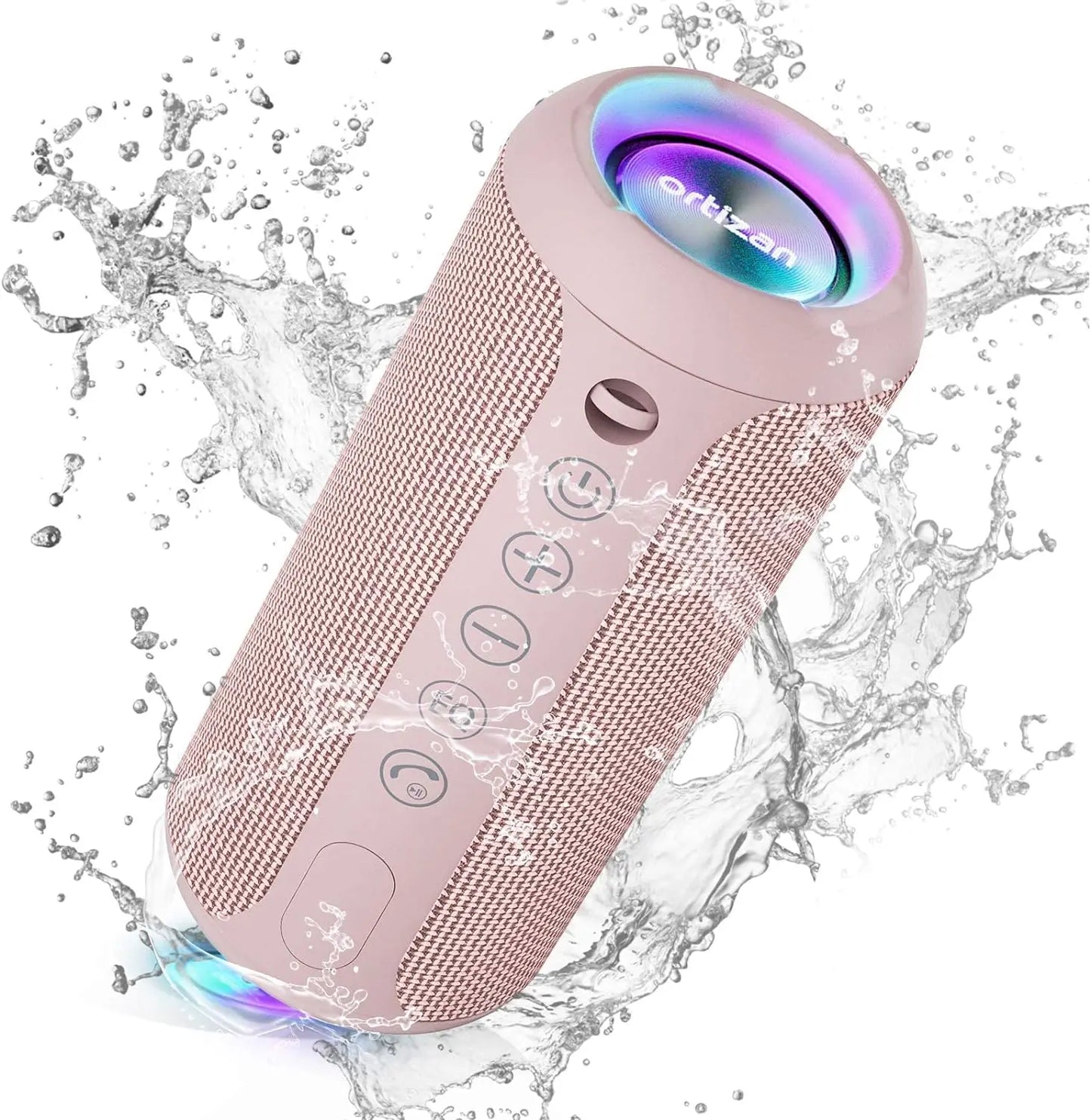X10 Bluetooth Speaker Enhanced Bass Portable Speaker with TF Card Slot 30H Playtime IPX7 Waterproof Speaker for Camping