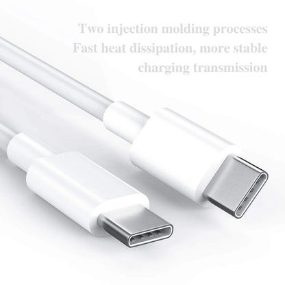 OEM USB-C to USB-C Fast Charger Cable Compatible with Iphone 16 / 16E / 16 Pro / 16 Pro Max / 16 Plus, Iphone 15 All Models / Galaxy S25 S24 S23 S22 S21 S20 Ultra and plus Models, 3Ft Universal White