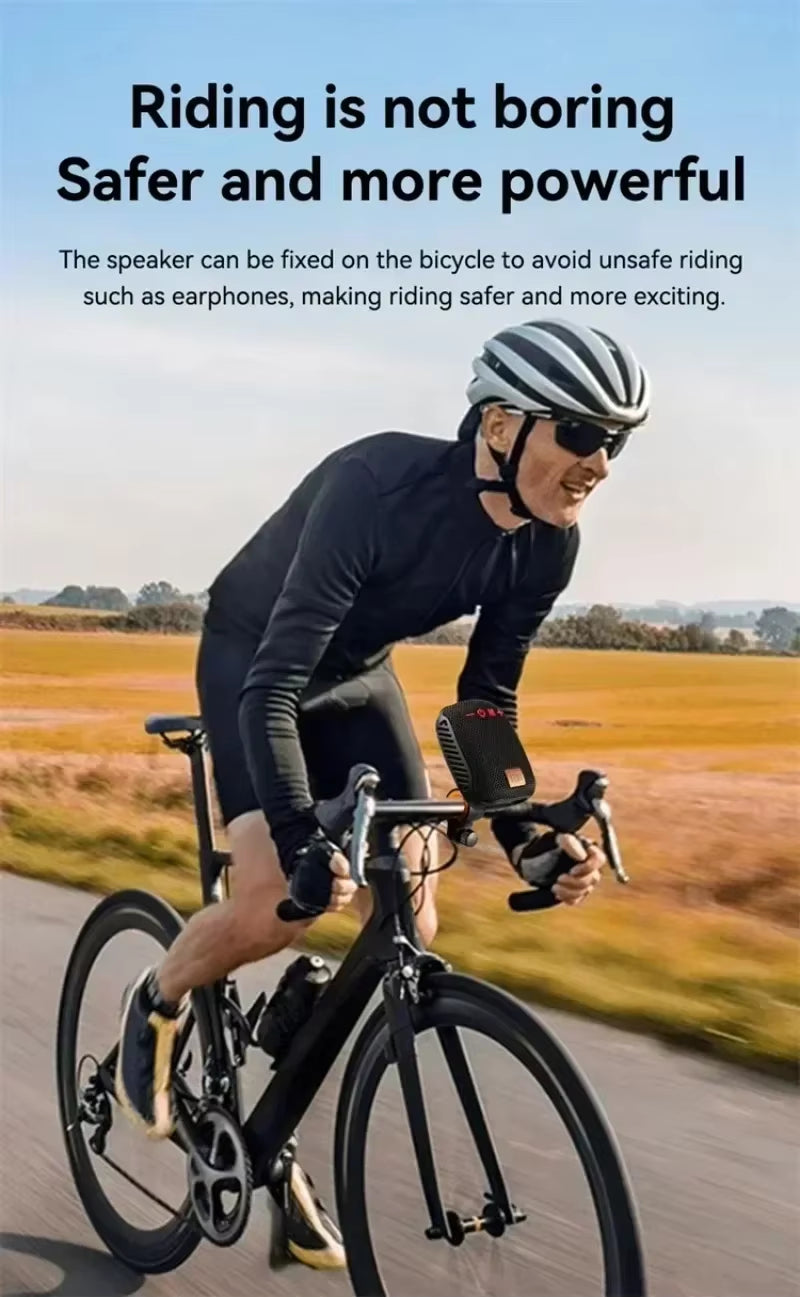 Outdoor Bicycle Bluetooth Speaker Portable Wireless Sound Box Rechargeable Handlebar Speaker Waterproof Bluetooth Speaker