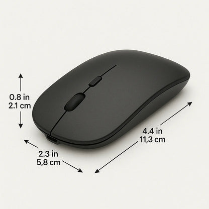 Rechargeable Wireless Bluetooth Mouse for Laptop, PC, Ipad, Notebook, and Chromebook