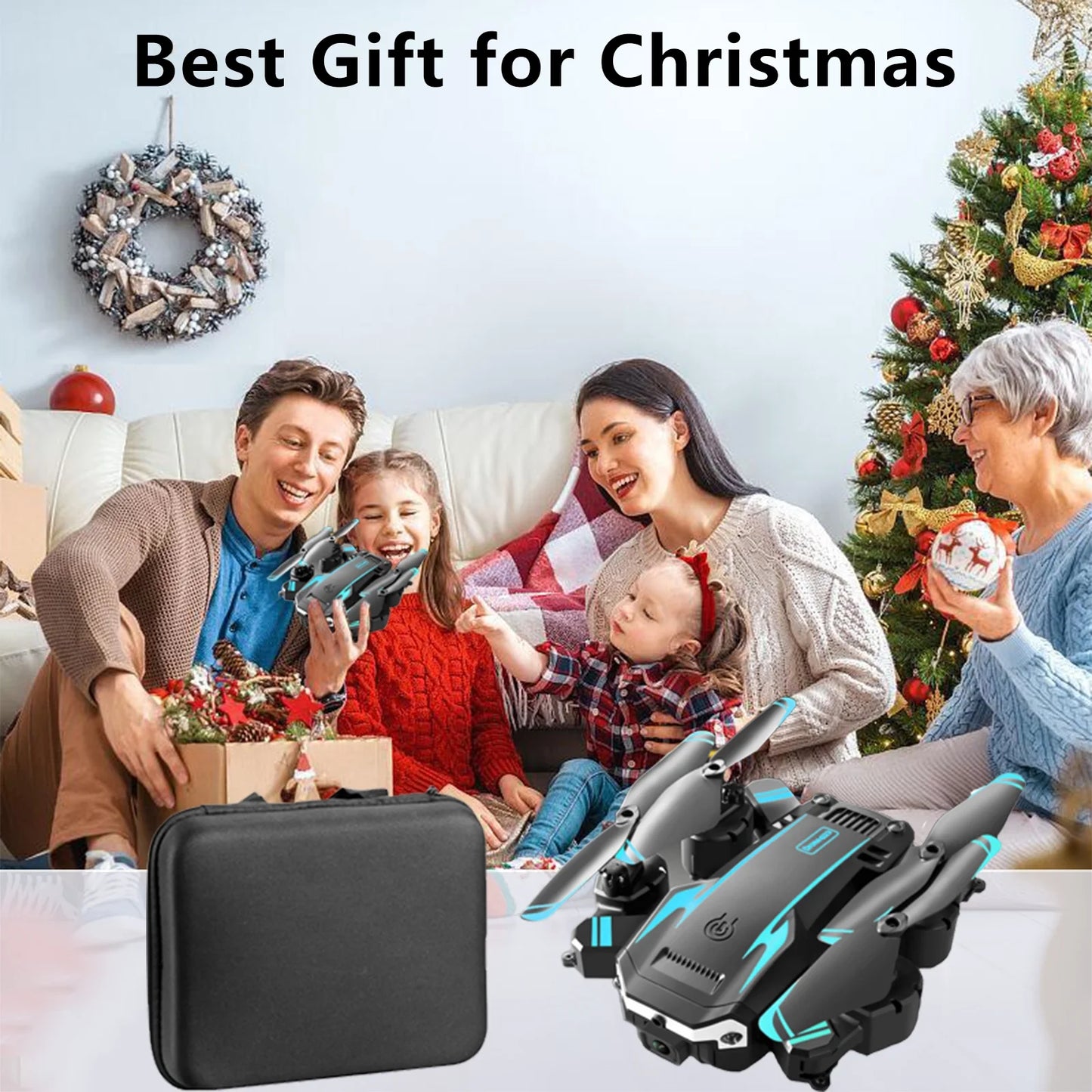 Drone with Camera for Adults Kids 1080P 8K HD Dual Camera Remote Control Drone RC Aircraft Quadcopter W/ 3 Batteries for Long Flight Mini Foldable Drone for Beginners Toys Gifts for Boys Girls