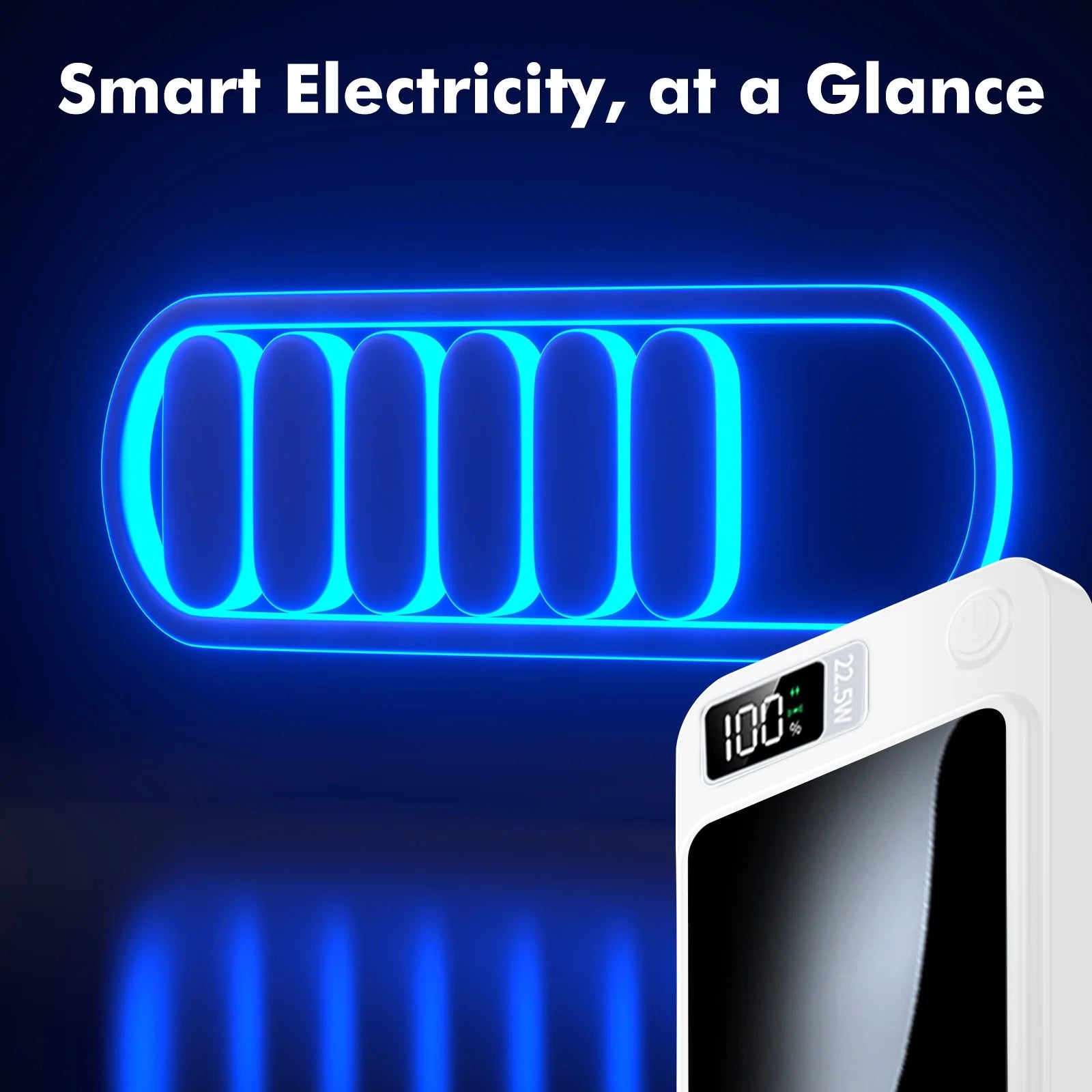 Portable Magnetic Wireless Power Bank,10000Mah 22.5W,2 in 1 Power Bank with LED Power Display, Suitable for Outdoor Emergency Backup Power Bank, Compatible with Iphone and above Series