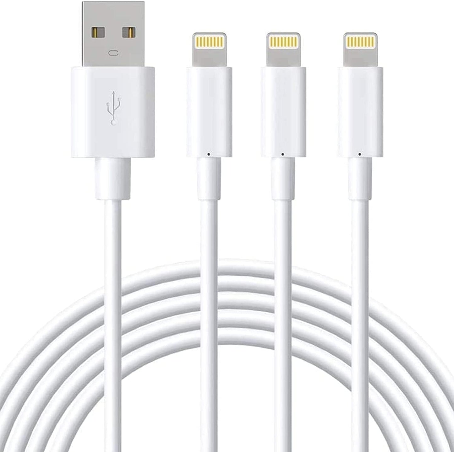 Lightning Cable Mfi Certified, 3Pack 6FT Iphone Charging Cable, USB a to Lightning Charger Cable for Iphone 14 plus 13 Pro Max 12 11 Pro Max Xs Max X 8Plus 7Plus 6S Ipad Mini 6 Ipod White