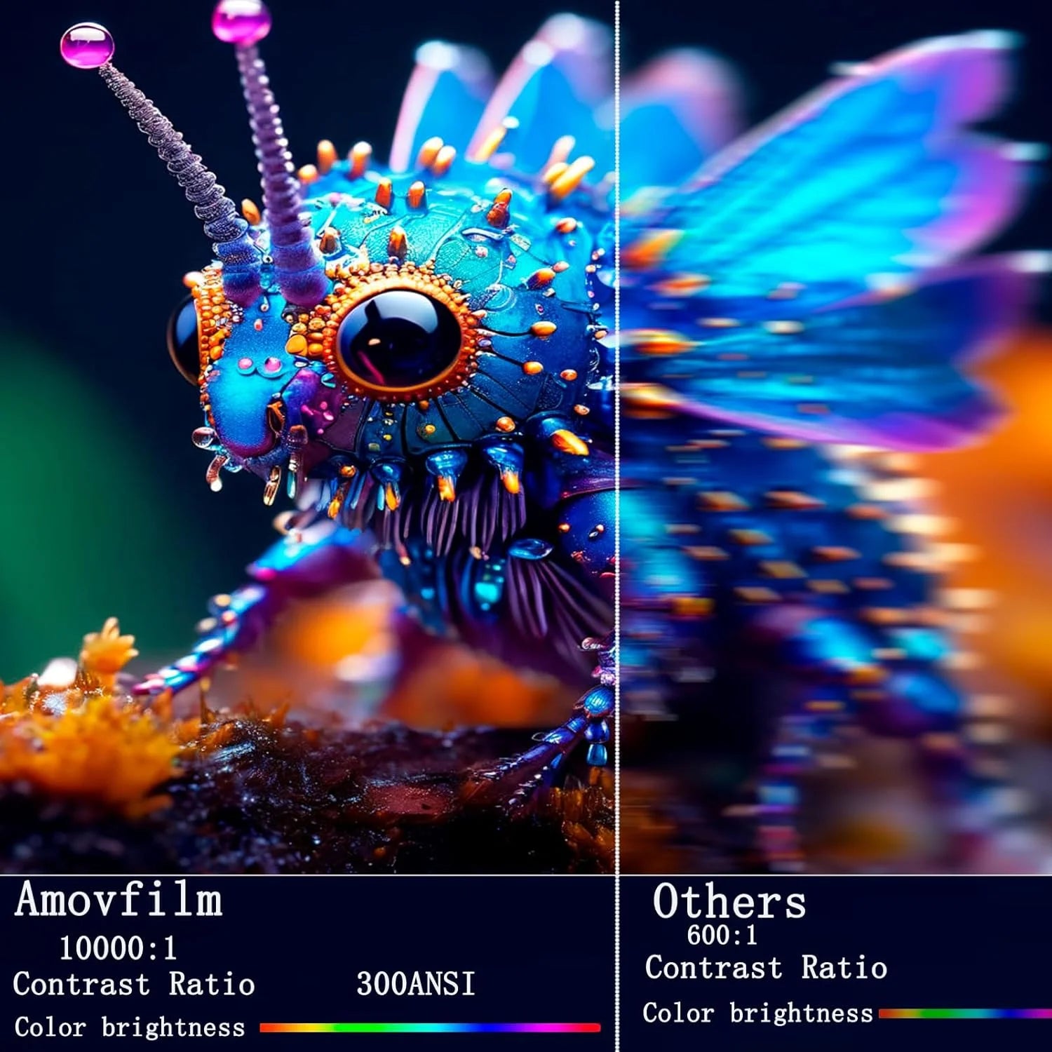 Mini Portable Projector, Projector 4K 1080P Support with 180°Adjustable Stand, Home Video Projector Compatible for Laptop, PC, Smartphone