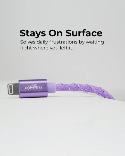 Ipad & Iphone Charger Cable, Fast Charging 6Ft MFI Certified Lightning to USB Cord, Twizzler Purple