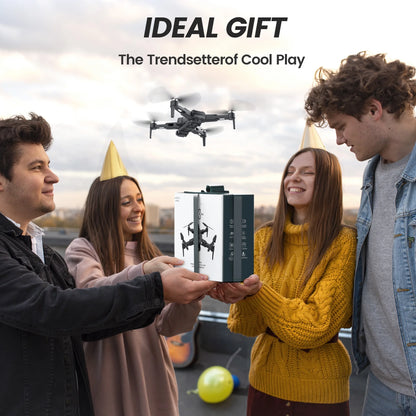 B3-PRO GPS Foldable Drone with 4K HD Camera for Adults, Brushless Motor, 2 Batteries, Black