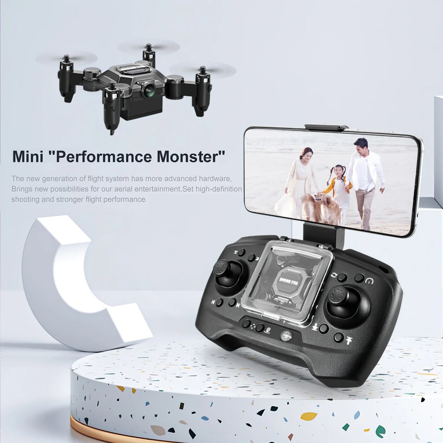 4K Mini Foldable Drone for Kids, Drone with Camera, RC Drone with Altitude Hold 3D Flips and Headless Mode Easy to Fly