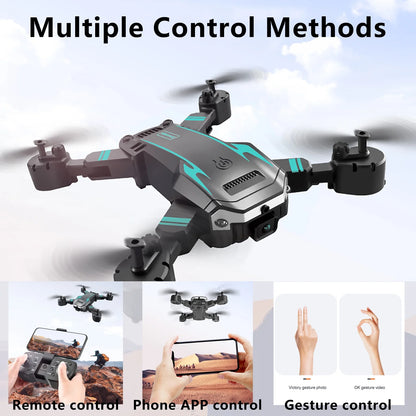 Drone with Camera for Adults Kids 1080P 8K HD Dual Camera Remote Control Drone RC Aircraft Quadcopter W/ 3 Batteries for Long Flight Mini Foldable Drone for Beginners Toys Gifts for Boys Girls