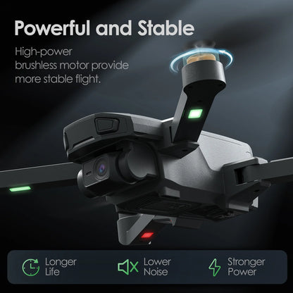 WF20 Drone with Camera for Kids 1080P FPV Dron Toys with Brushless Motor, 2 Batteries, Black