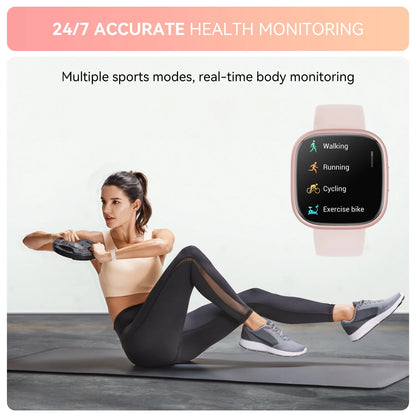 1.72 Women'S Smartwatch with Fitness Tracker, Fitness Watch with 100+ Exercise Modes, Answer/Call, Smartwatch Fits for Android & Iphone Devices (Pink)