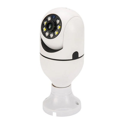Wireless Security Camera,Wifi IP Camera 2.4Ghz E27 Light Bulb 1080P HD Security Monitor Cam with Infrared Night Vision,White