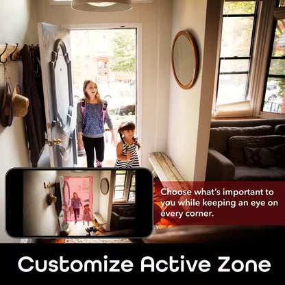 Glimpse 1080P HD Smart Camera - Indoor Home Security Camera - No Hub Required - Motion Detection Camera (2-Pack)