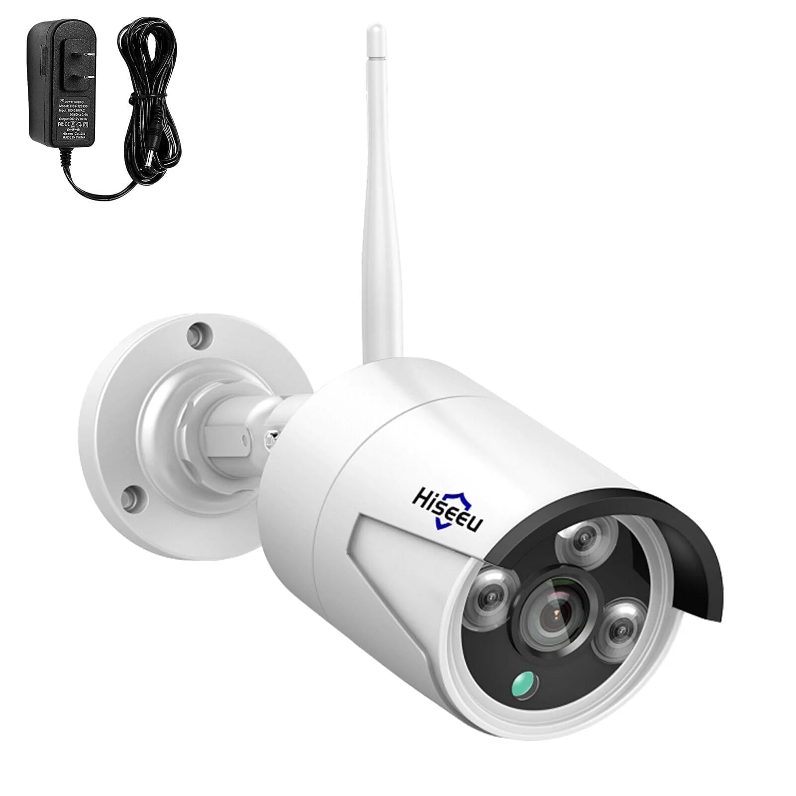Hiseeu Add-On 5MP Wireless Wifi Security Camera One Audio Recording,65Ft IR Night Vision