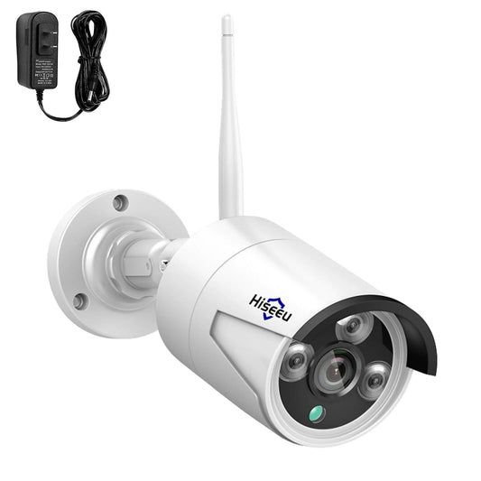 Hiseeu Add-On 5MP Wireless Wifi Security Camera One Audio Recording,65Ft IR Night Vision