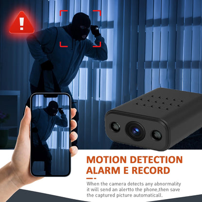 Security Camera for 4K, Mini Spy Hidden Cameras Wireless Wifi, Small Camera Security, Indoor Surveillance Camera with Night Vision, Motion Detection, Sound Recording