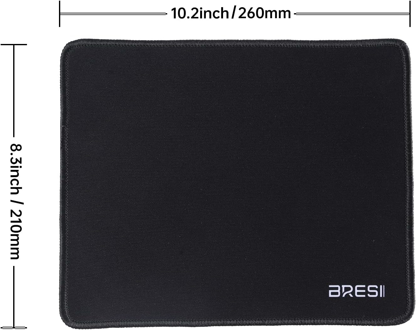 Ergonomic Bluetooth Mouse and Mouse Pad for Laptop, Silent Mouse with 3-Levels DPI, USB Nano Receiver for Android PC Notebook Computer Mac-Black