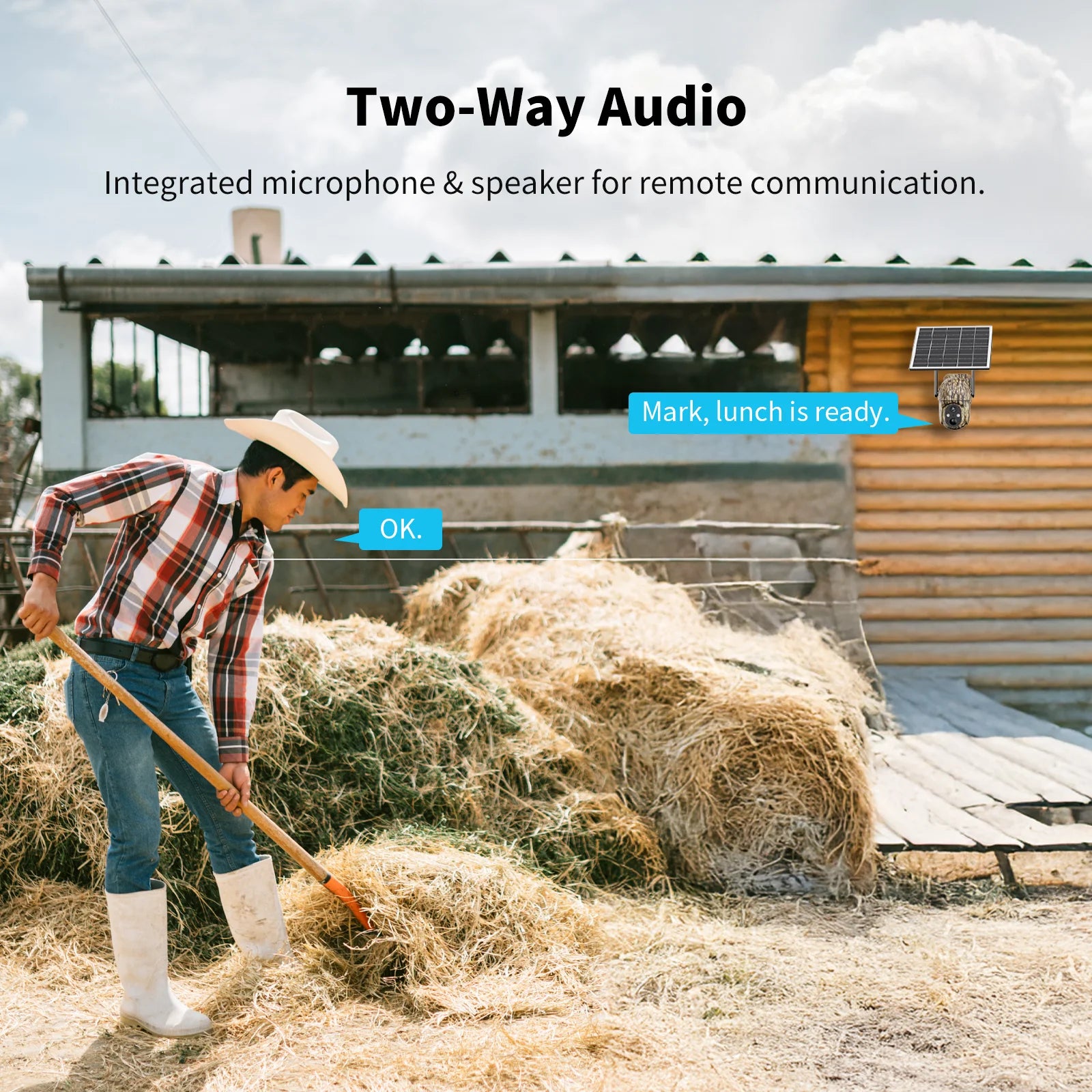 4G LTE Solar Cellular Trail Camera, 2K HD Wildlife Deer Game Hunting Camera with Color Night Vision, PIR Motion Detection, 360° PTZ View, Outdoor Security