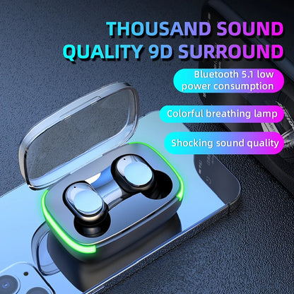 Mini Wireless Earbuds Bluetooth 5.1 with Microphone