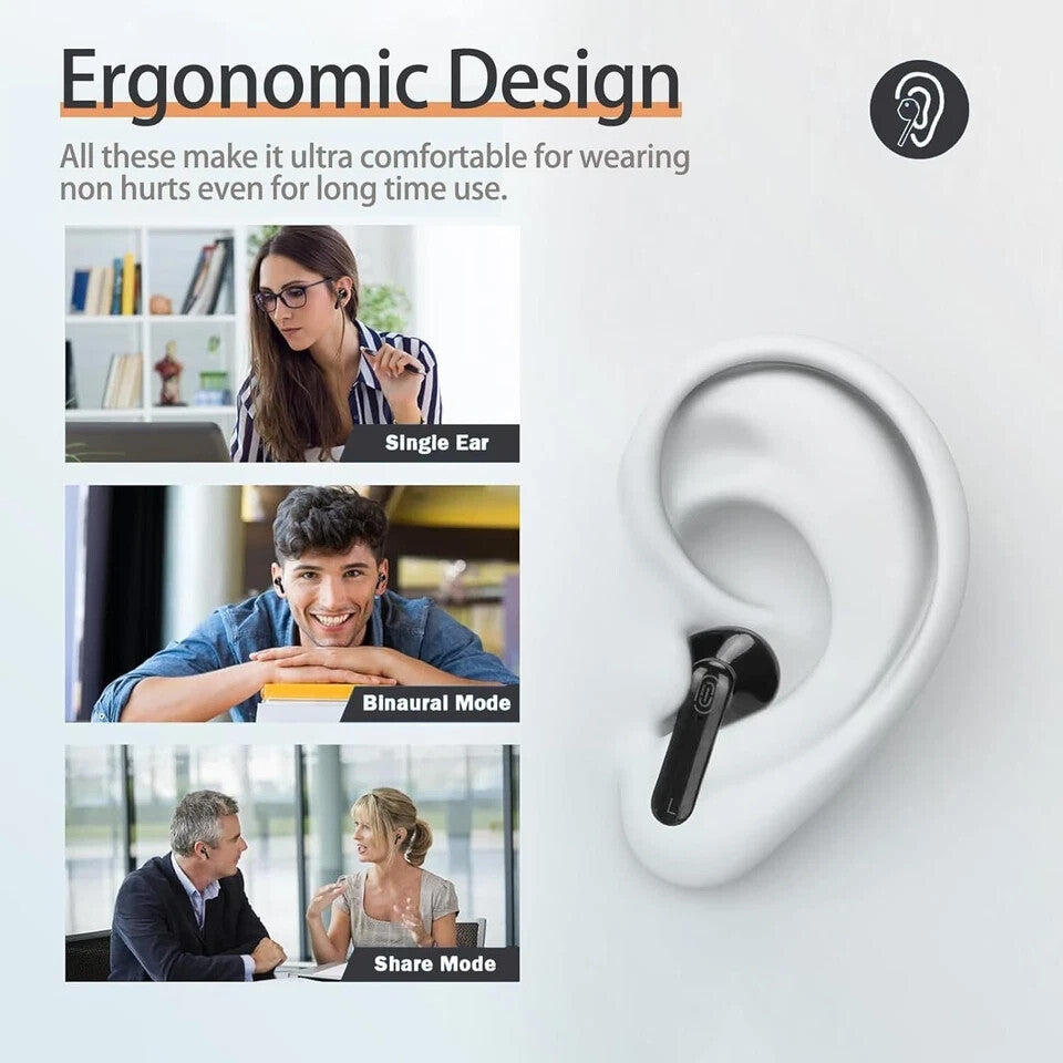 Audifonos Traductor De 140 Idiomas Auriculares Ingles Español Inalambrico Negro