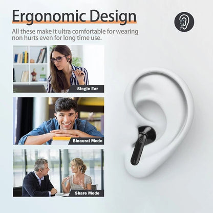 Audifonos Traductor De 140 Idiomas Auriculares Ingles Español Inalambrico Negro