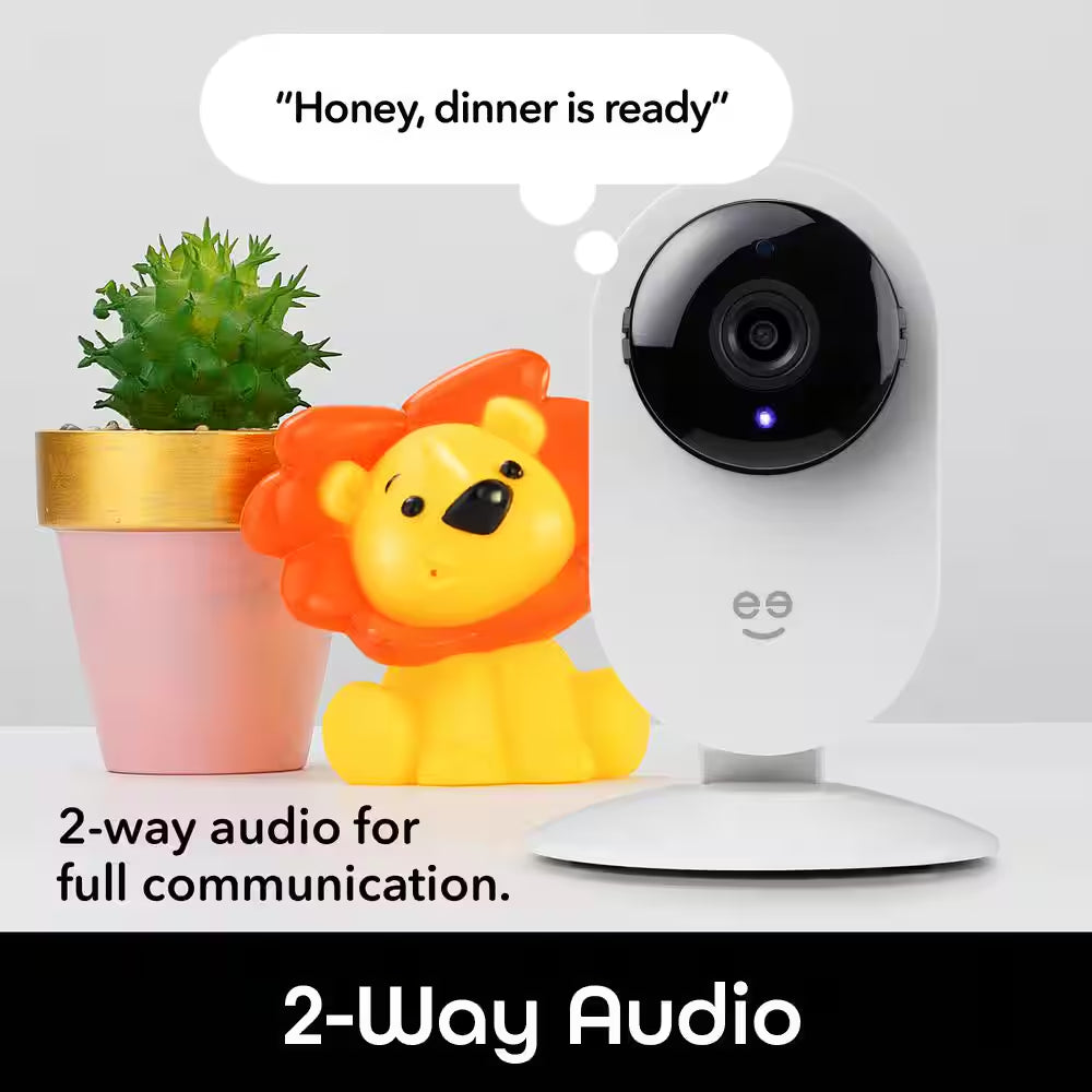 Glimpse 1080P HD Smart Camera - Indoor Home Security Camera - No Hub Required - Motion Detection Camera (2-Pack)