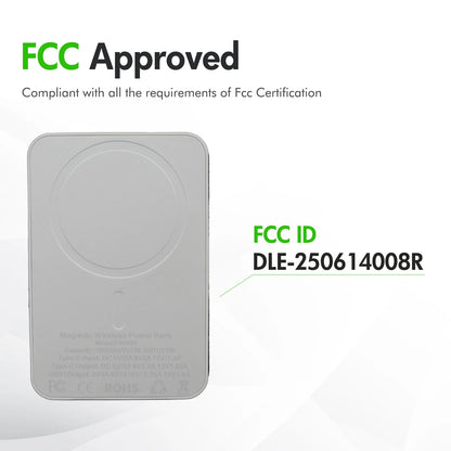 Portable Magnetic Wireless Power Bank,10000Mah 22.5W,2 in 1 Power Bank with LED Power Display, Suitable for Outdoor Emergency Backup Power Bank, Compatible with Iphone and above Series