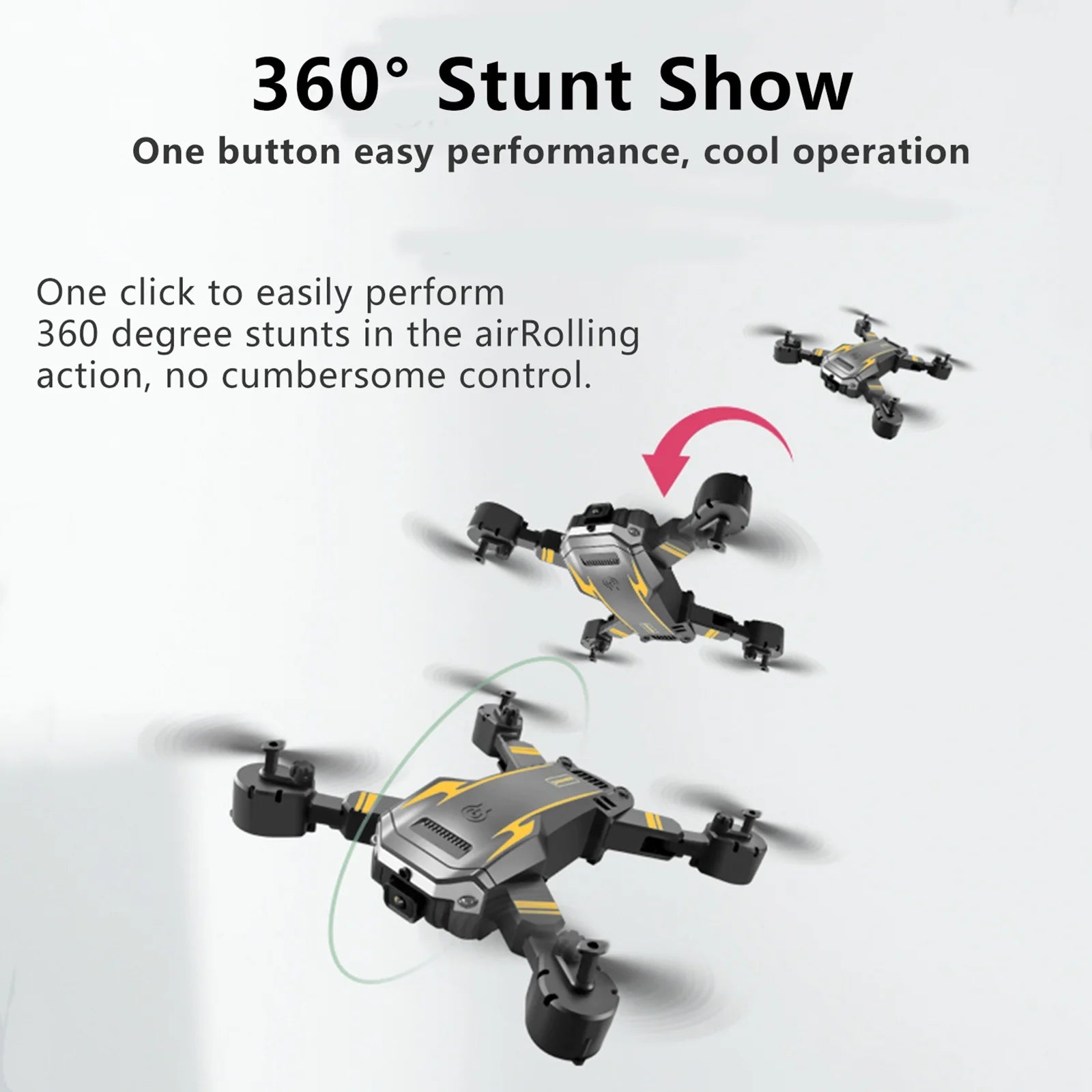 Drone with Camera for Adults Kids 1080P 8K HD Dual Camera Remote Control Drone RC Aircraft Quadcopter W/ 3 Batteries for Long Flight Mini Foldable Drone for Beginners Toys Gifts for Boys Girls