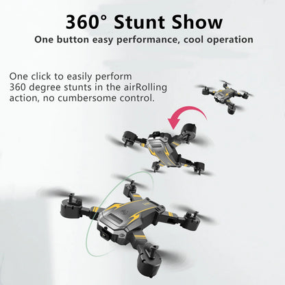 Drone with Camera for Adults Kids 1080P 8K HD Dual Camera Remote Control Drone RC Aircraft Quadcopter W/ 3 Batteries for Long Flight Mini Foldable Drone for Beginners Toys Gifts for Boys Girls