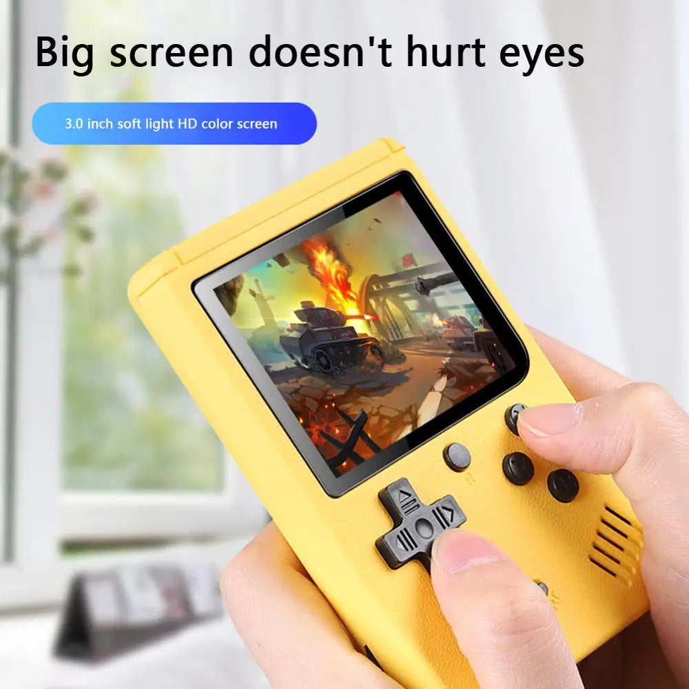TECHODIB 400-in-1 Mini Handheld Game Console | Portable Retro 8-Bit Video Player with 3.0-Inch Color LCD Screen