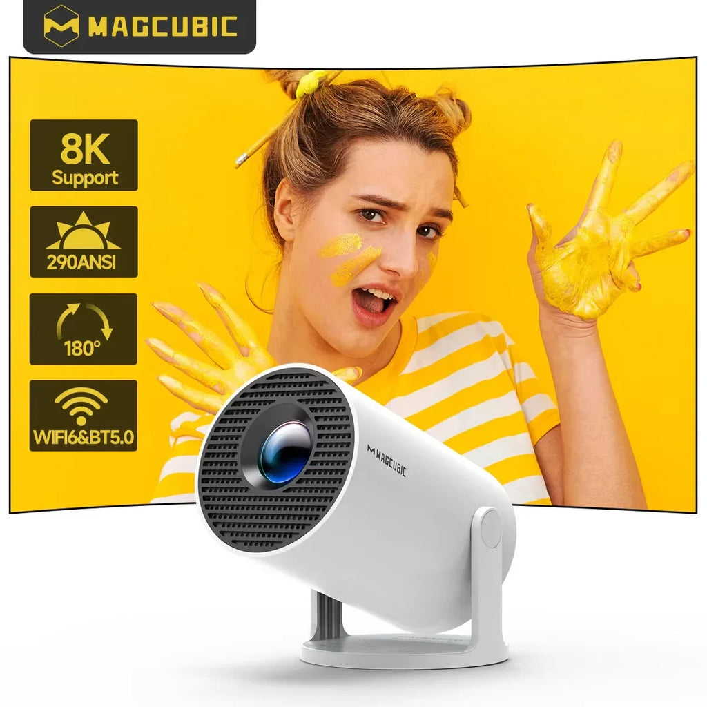 Magcubic Pro Smart Projector – Android 14, Wi-Fi 6, Bluetooth 5.4, 290 ANSI, 720p Native