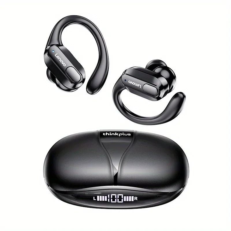 Lenovo XT80 Wireless Bluetooth 5.3 Headphones | True Wireless Earphones with Mic, Noise Reduction & Waterproof Earhooks