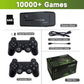 TECHODIB Retro Game Console | 2.4G Dual Wireless Controllers, 4K, 64GB, 10,000 Games