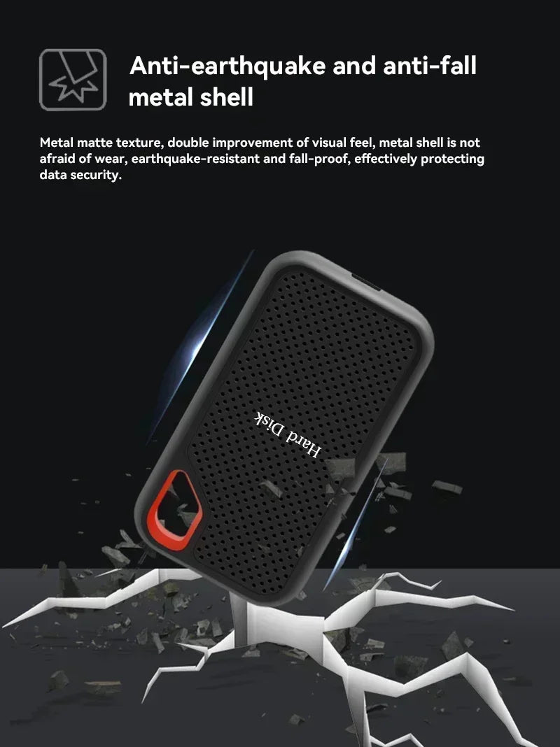 TECHODIB Portable SSD Drive | High-Speed 1TB–128TB External Hard Drive, Type-C/USB 3.1, Compatible with Laptop, PC, Mac