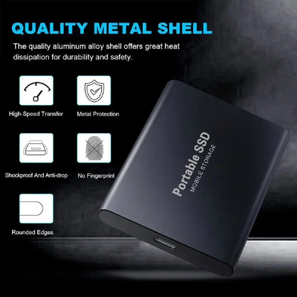 High-Speed Portable SSD – 1TB External Storage (USB 3.1) (1TB)