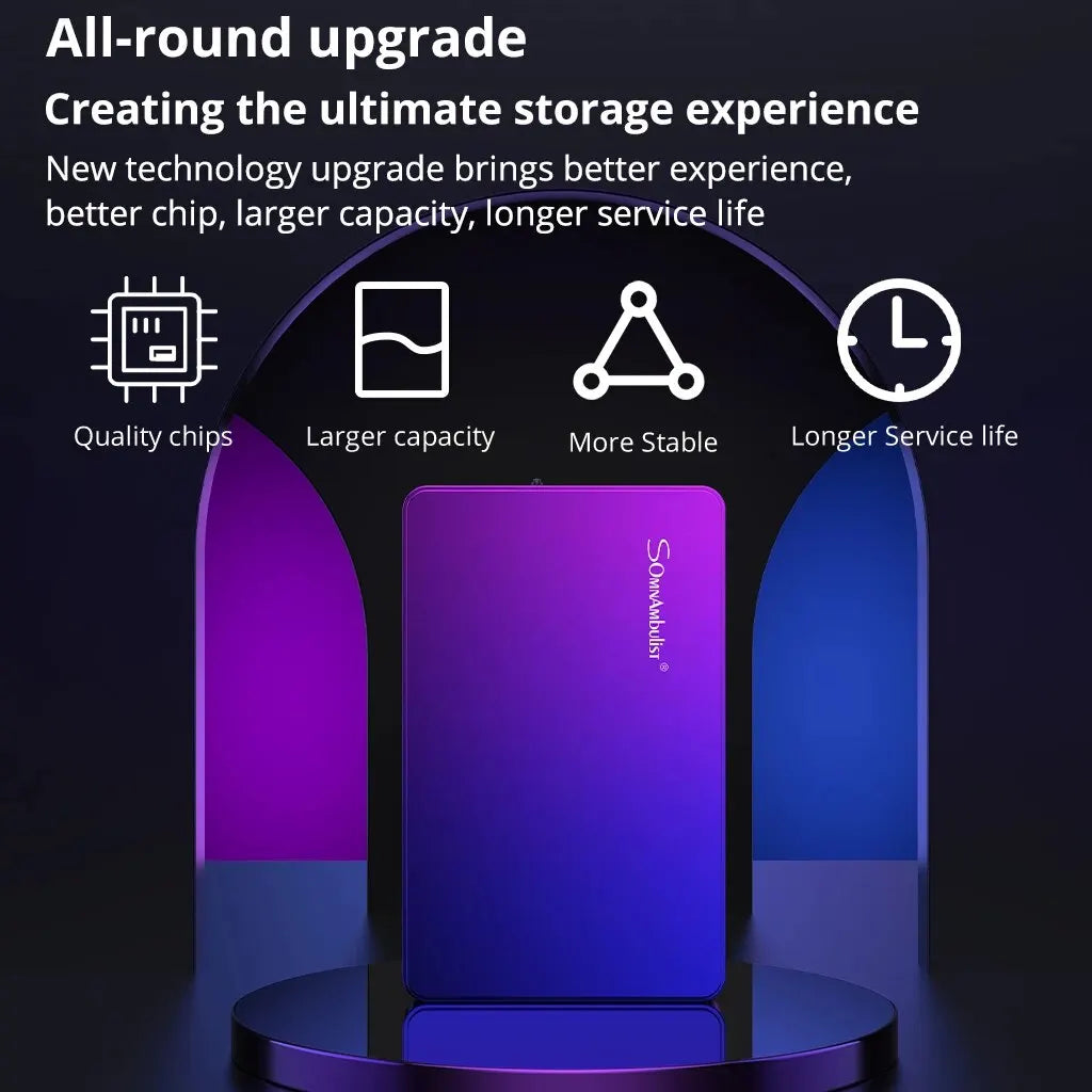 SomnAmbulist 2.5-Inch Portable External Hard Drive – USB 3.0, Compatible with PC, Laptop, TV, PS4 & Xbox (250GB)