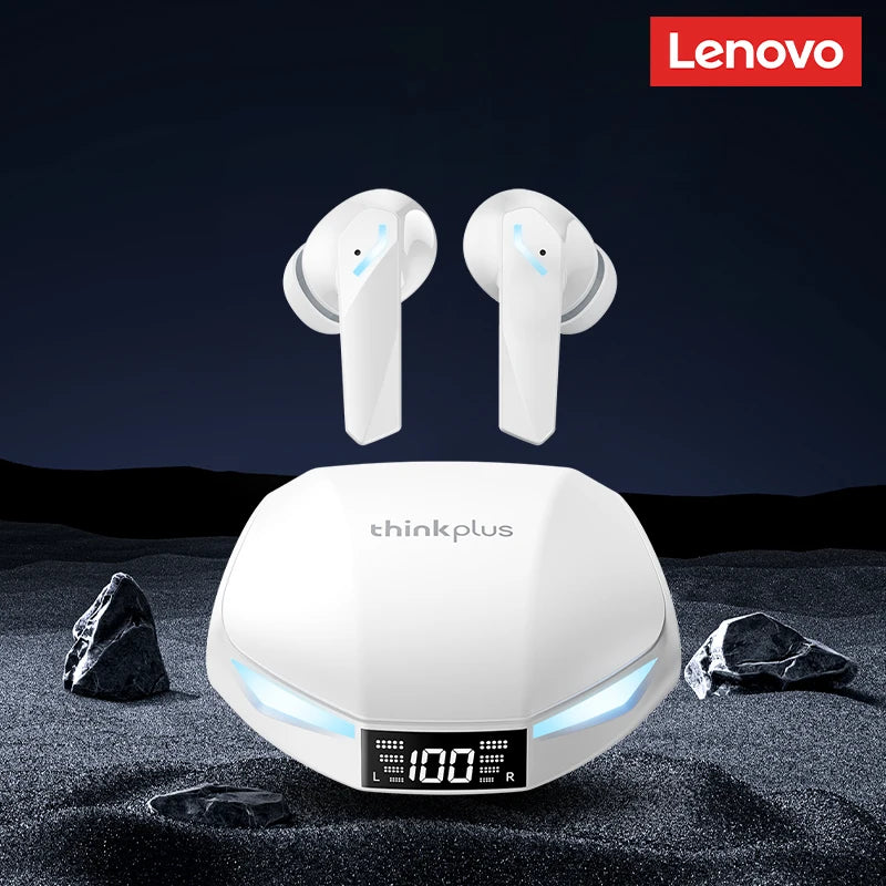 Lenovo XT53 Wireless Bluetooth 5.4 Earbuds | LED Display, Waterproof, HD Call, Low Latency Gaming Headset