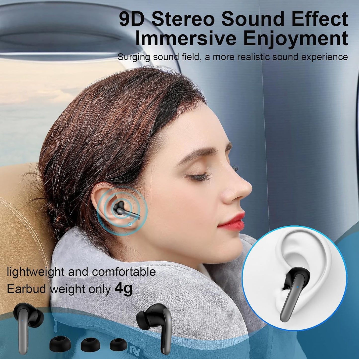 Samsung Wireless Earbuds, Bluetooth 5.3 Headphones for Samsung Galaxy S25 Ultra