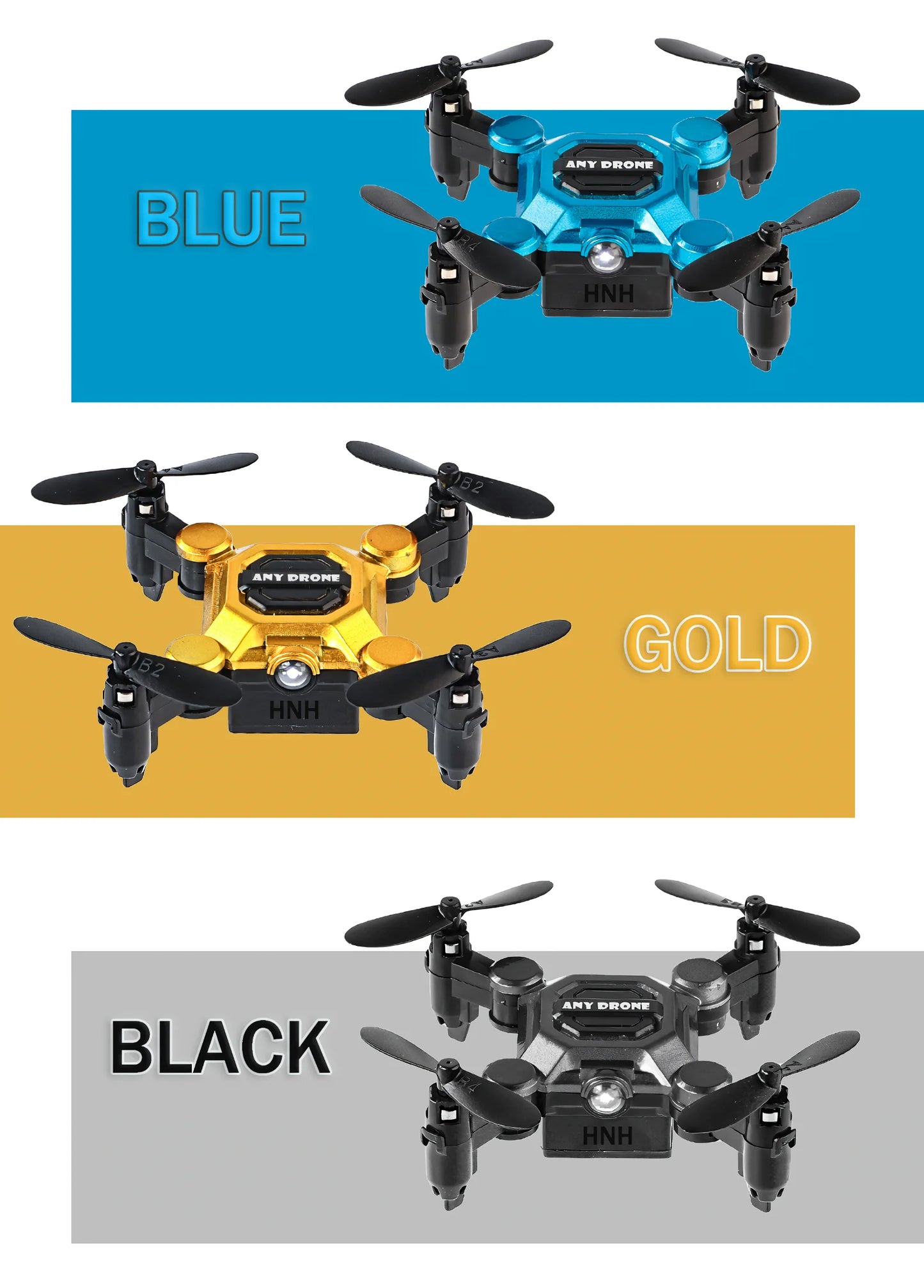 4K Mini Foldable Drone for Kids, Drone with Camera, RC Drone with Altitude Hold 3D Flips and Headless Mode Easy to Fly
