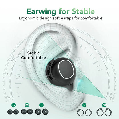 Wireless Ear Buds with 60 Hours Playtime, in Ear Headphones IPX8 Waterproof Bluetooth V5.3 Stereo Earphones, Hybrid Active Noise Cancelling Immersive Sound Premium Deep Bass Headset