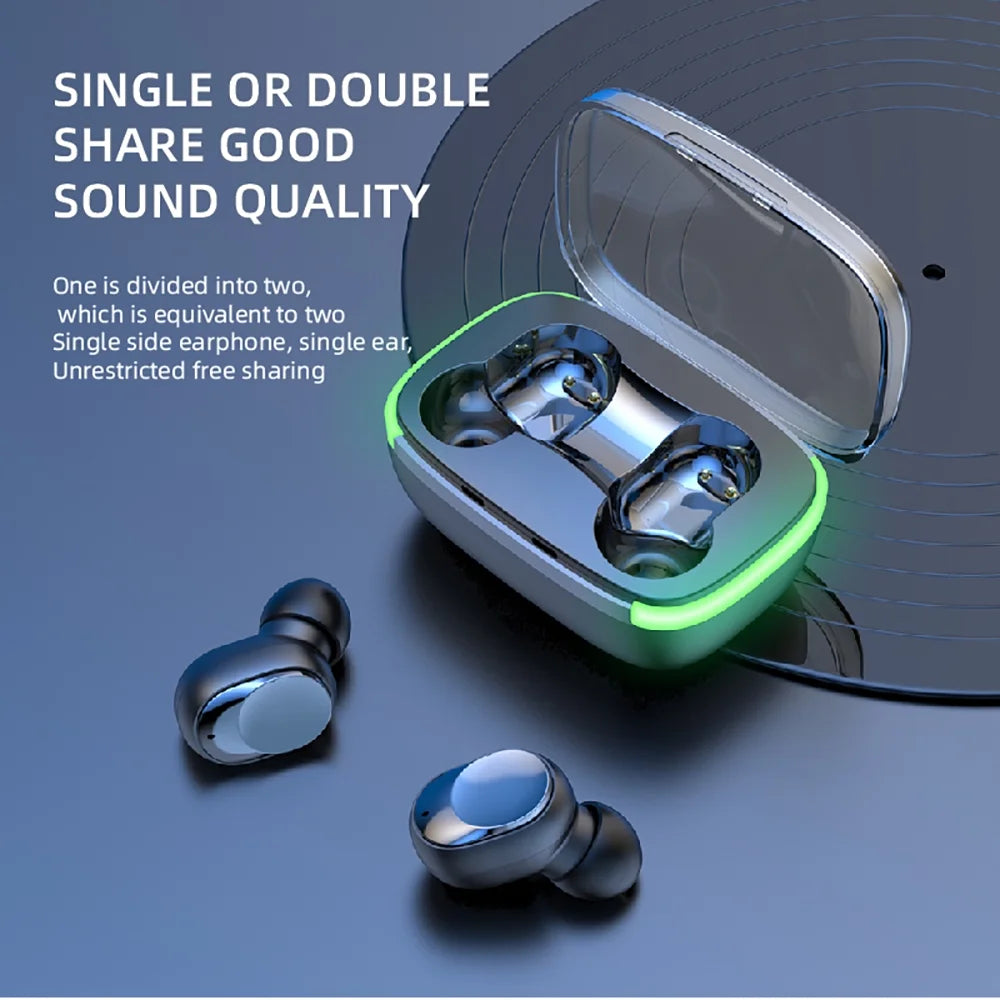 Mini Wireless Earbuds Bluetooth 5.1 with Microphone