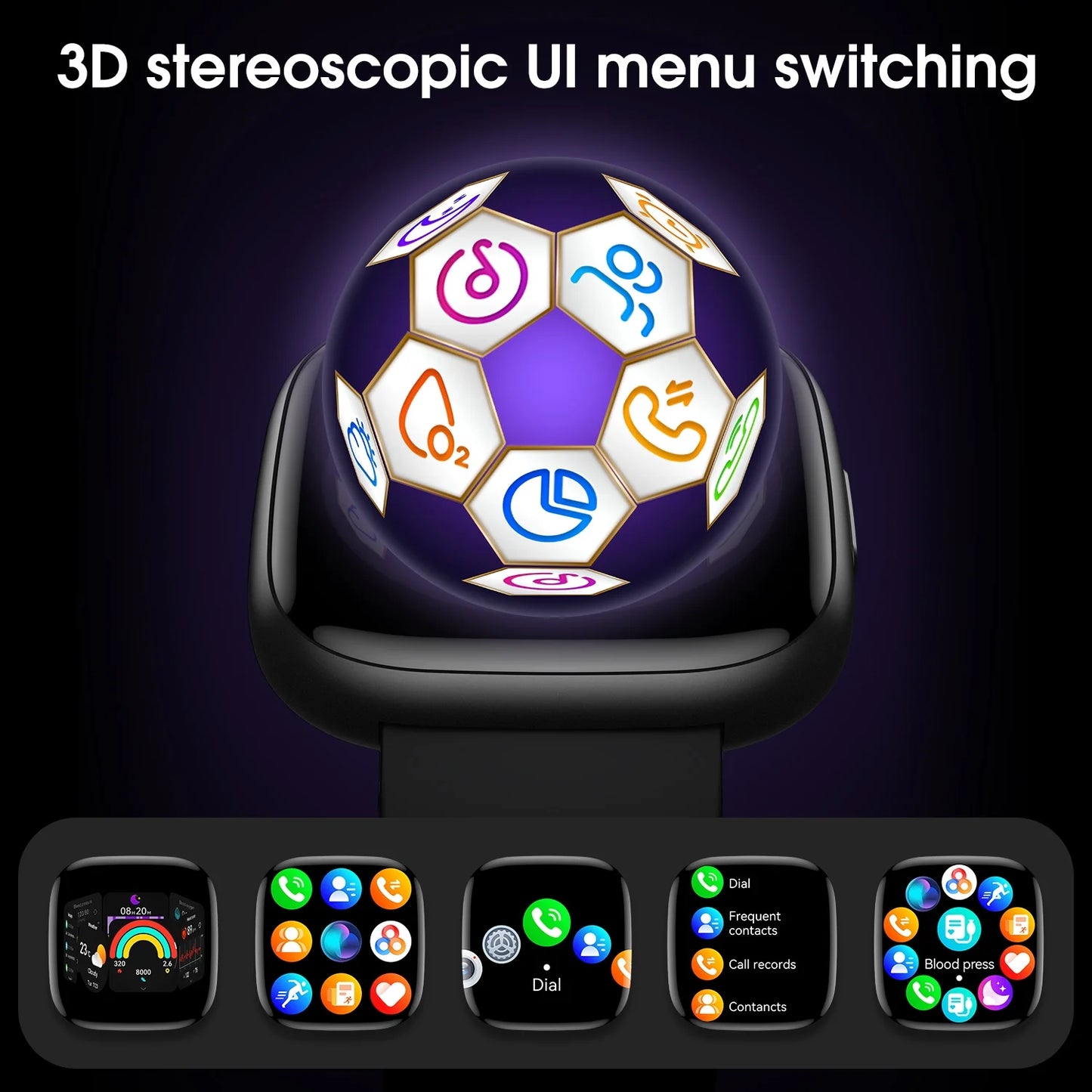 2025 Women'S Smartwatch, 1.72 Inch, Sports Tracker for Men and Women, Answer / Make Calls / Multiple Sports Modes / Information Reminders, Ip67 Waterproof Fitness Tracker for Android(Black)