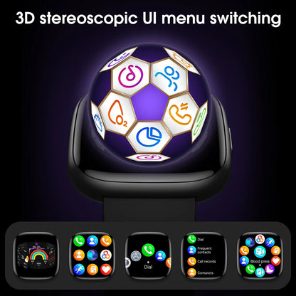 2025 Women'S Smartwatch, 1.72 Inch, Sports Tracker for Men and Women, Answer / Make Calls / Multiple Sports Modes / Information Reminders, Ip67 Waterproof Fitness Tracker for Android(Black)