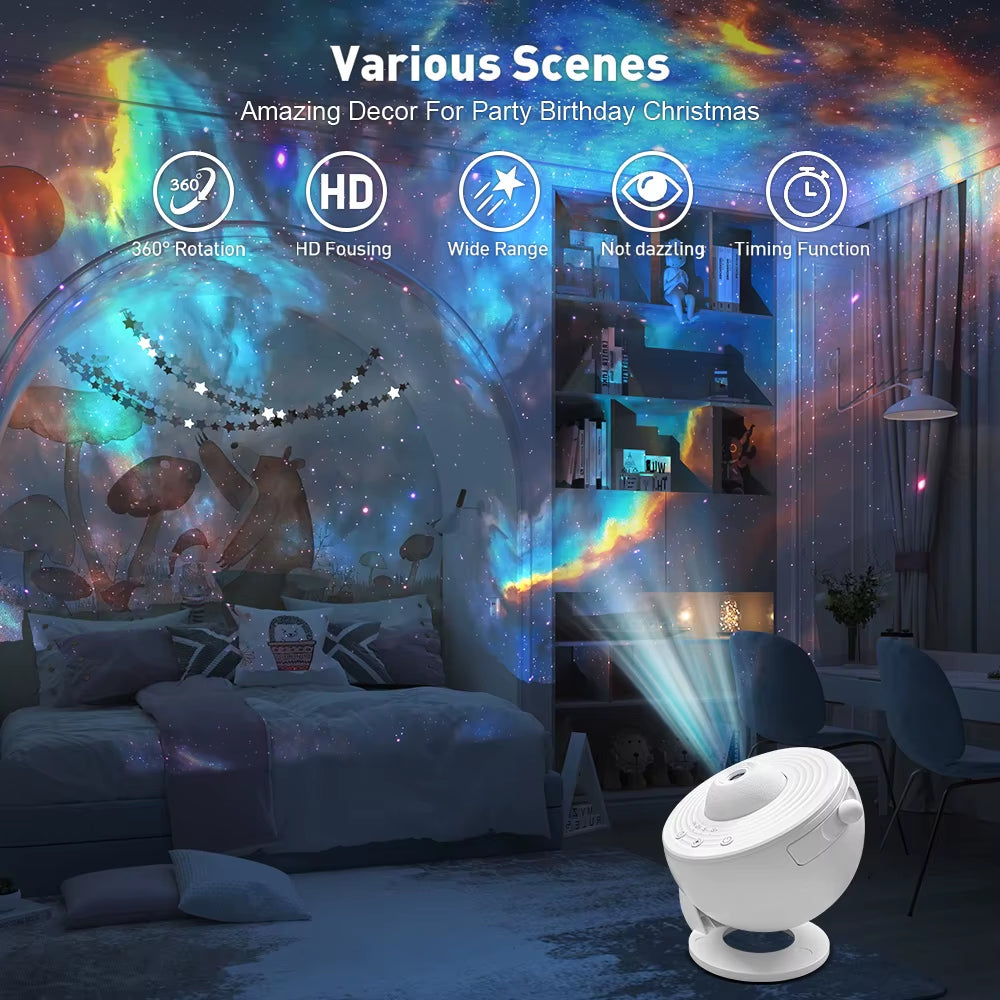 13 in 1 Star Projector, Planetarium Galaxy Projector for Bedroom, Aurora Projector, Night Light Projector for Kids Adults