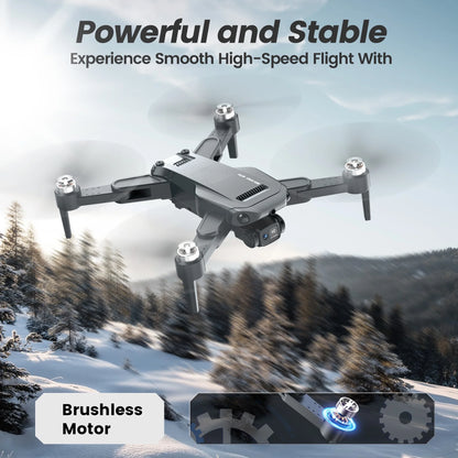 B3-PRO GPS Foldable Drone with 4K HD Camera for Adults, Brushless Motor, 2 Batteries, Black