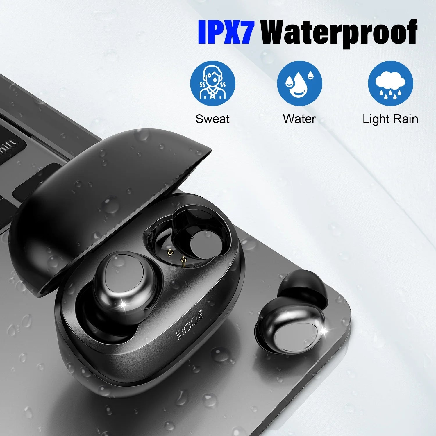 Sleep Earbuds, Noise Cancelling Wireless Ear Buds for Side Sleepers, Bluetooth 5.4 in Ear Light-Weight Mini Headphones, 47H Playtime Clear Calls Earphones for Sleeping, Exercising, Working, Hiking