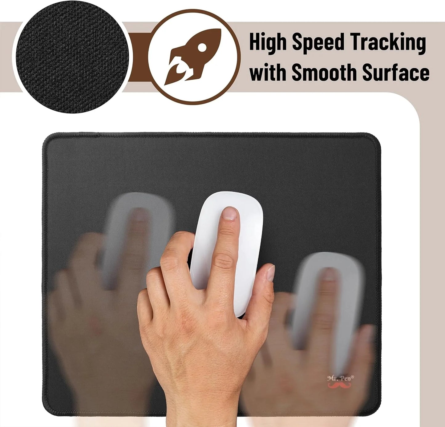 - Mouse Pad, 12.8"X11.3", 2 Pack, Light Pink Mouse Pads for Wireless Mouse, Computer Mouse Pad Gaming, Mouse Pad for Laptop