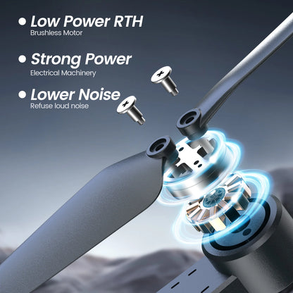 B3-PRO GPS Foldable Drone with 4K HD Camera for Adults, Brushless Motor, 2 Batteries, Black