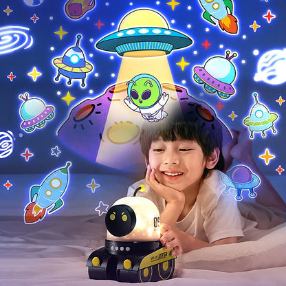 Projector Night Light for Kids, 15 Sounds+12 Films Nightlight for Room, 84 Colors+360° Rotation Silent Kids Night Light Kidsroom, Rechargeable Toddler Nightlight Kidsgift