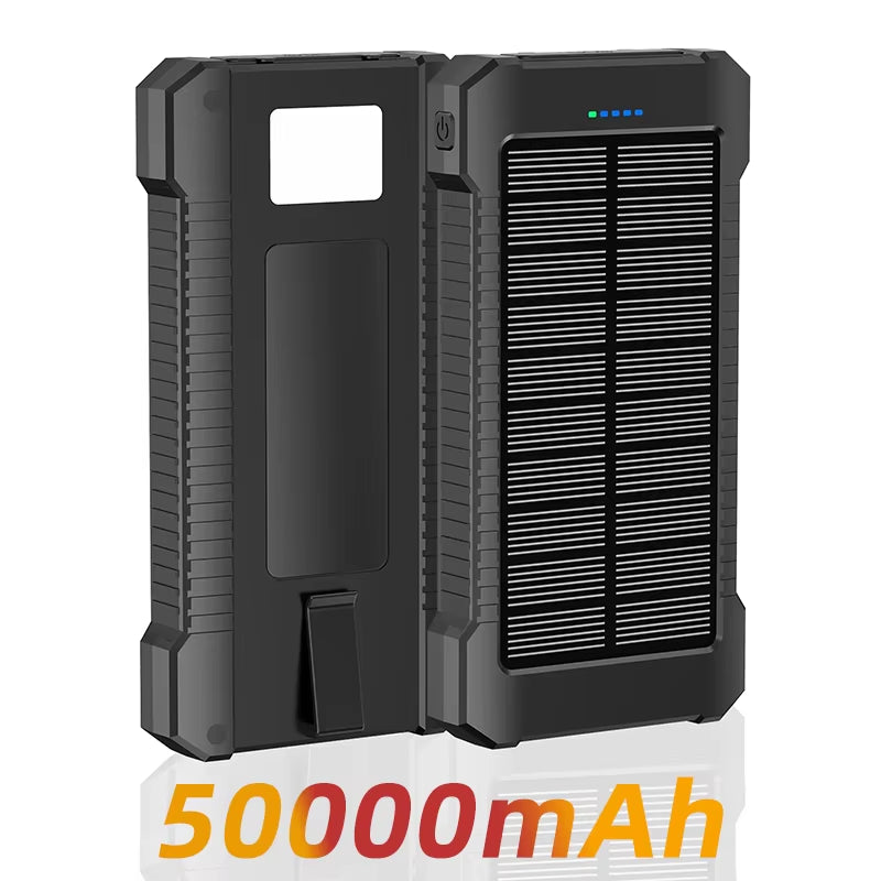 Xiaomi 50000Mah Large-Capacity Portable Outdoor Power Bank Waterproof Solar Charging Emergency Power Bank for Iphone Samsung