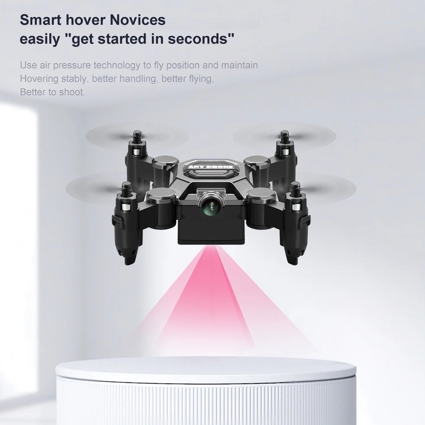 4K Mini Foldable Drone for Kids, Drone with Camera, RC Drone with Altitude Hold 3D Flips and Headless Mode Easy to Fly